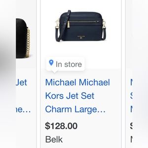 Navy blue Michael Kors Crossbody NEW